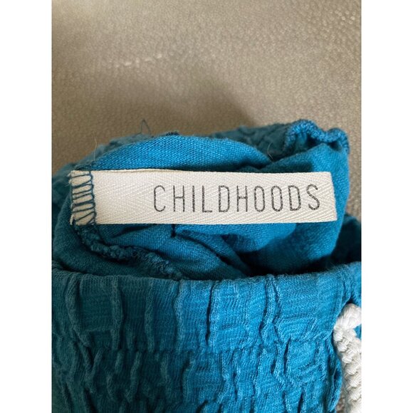 Childhoods Turquoise Gusset Pants 12/18M VGUC - Picture 3 of 4